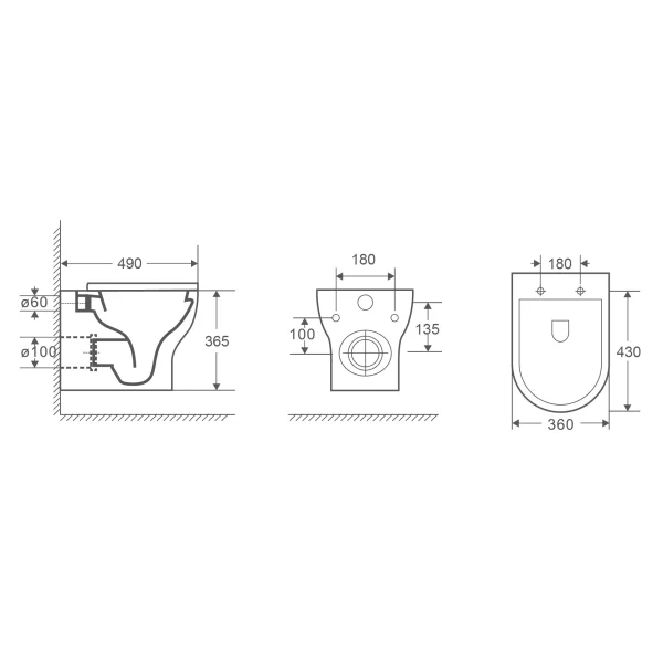 Унитаз подвесной WeltWasser Erlenbach 004GL-WT безободковый, с сиденьем микролифт, белый