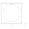 Зеркало с LED-подсветкой настенное Defesto Eclipse DF 2226 60x60 белый
