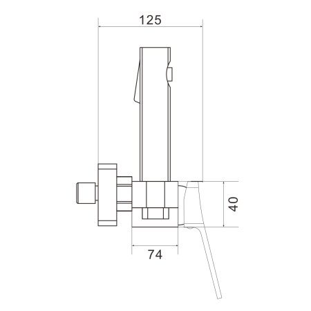 Гигиенический душ Shevanik S4105-1 со смесителем хром