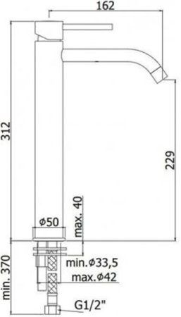Смеситель Paffoni Light LIG081ST для раковины, сталь