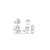Тумба с раковиной VitrA Root Classic 68608 45 L матовый темно-синий