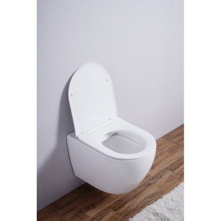 Унитаз подвесной Esbano Amapola безободковый, белый