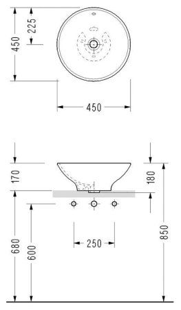 Раковина Serel 2002 белый