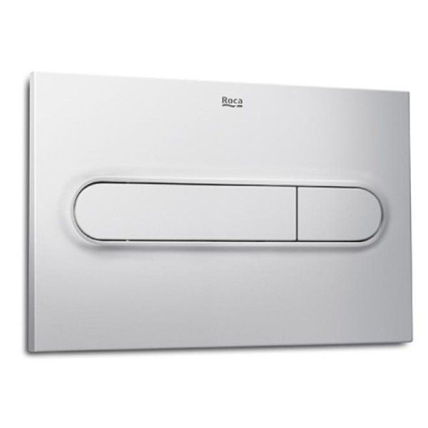 Инсталляция для подвесного унитаза Roca Duplo One WC 890070020 с клавишей смыва Roca Duplo One PL-1 890195002 Хром матовый
