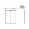 Зеркало Aquanet Lino 00253906 70 белый матовый