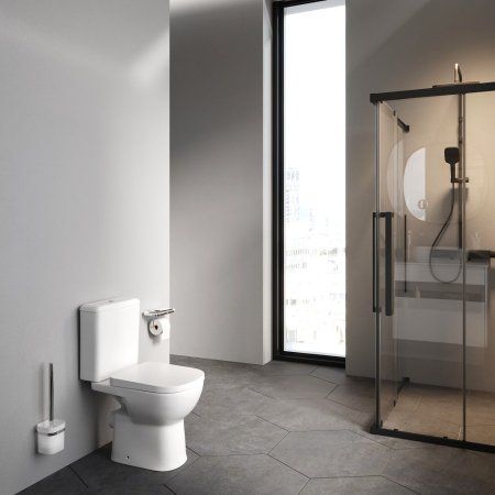 Унитаз-компакт Aquaspin с сиденьем микролифт AM.PM Sunny C85C8601SC