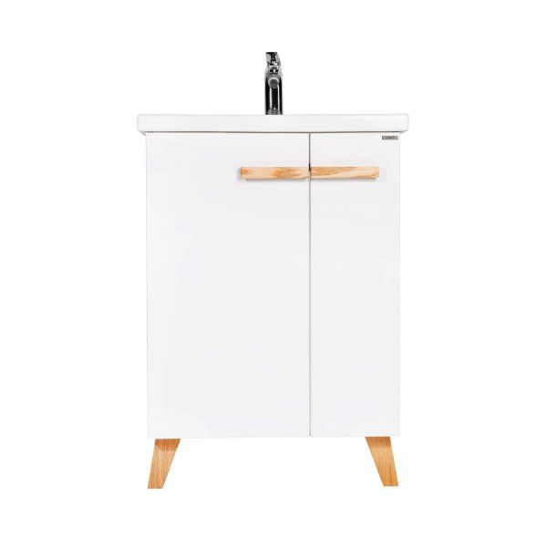 Тумба VIANT "Мюнхен" COMO 80 2 ств белая 425х760х820 (VMUN80COBEL-T2ST)