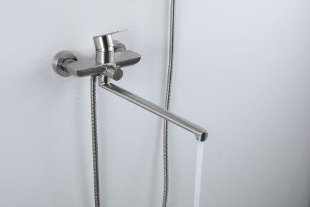 Смеситель для ванны Frap F22806, однорычажный, сатин