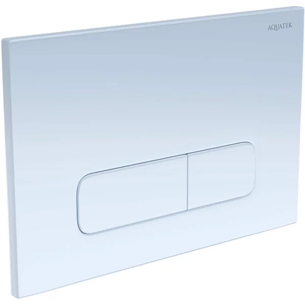 Кнопка смыва Aquatek PNS-0000006 для инсталляции, белый глянец