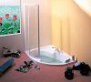 Шторка на ванну Ravak Supernova VSK2 Rosa 150 L 76L80100Z1 Transparent, белый