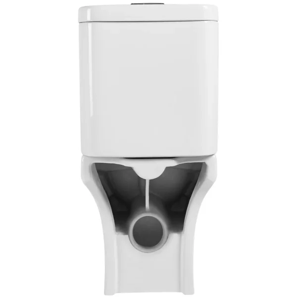 Унитаз-компакт Agger AT04000 безободковый, с сиденьем микролифт, белый глянец