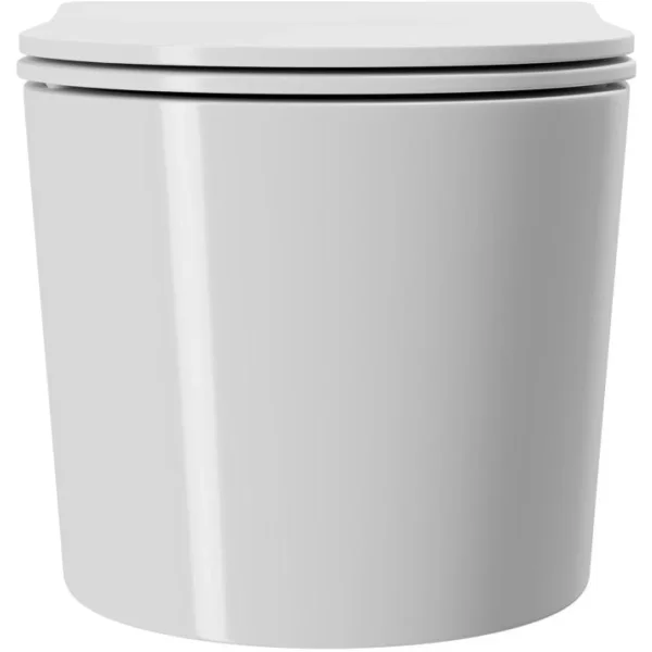 Унитаз подвесной Point Веста PN41701 безободковый, с сиденьем микролифт, белый