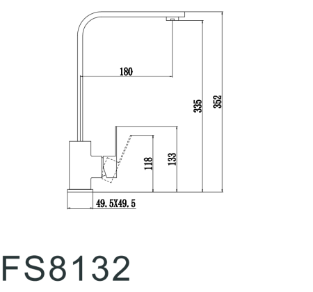Смеситель для кухонной мойки Fmark (FS8132H)