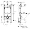 Комплект Jika Zeta 2039.6 с крышкой-сиденьем + Инсталляция Geberit Duofix 458.162.21.1