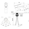 Смеситель Vivi Felice 7030B хром/белый
