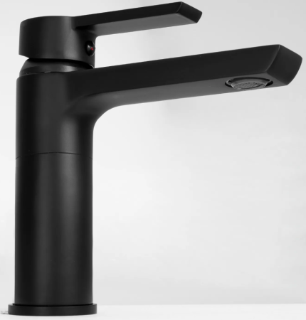 Смеситель для раковины (умывальника) REA ARGUS BLACK черный низкий, REA-B6210