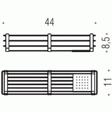Полка Colombo Complimenti  B9633.BM белый матовый