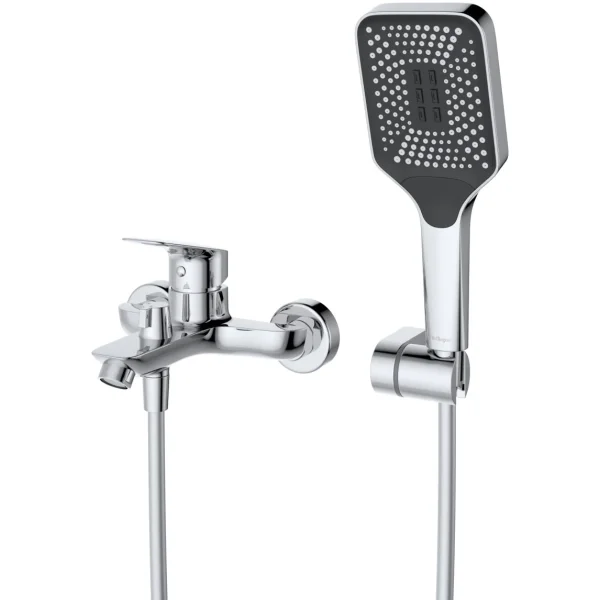 Комплект смесителей BelBagno Due DUE-VASM/LVM-CRM с душевым гарнитуром, хром