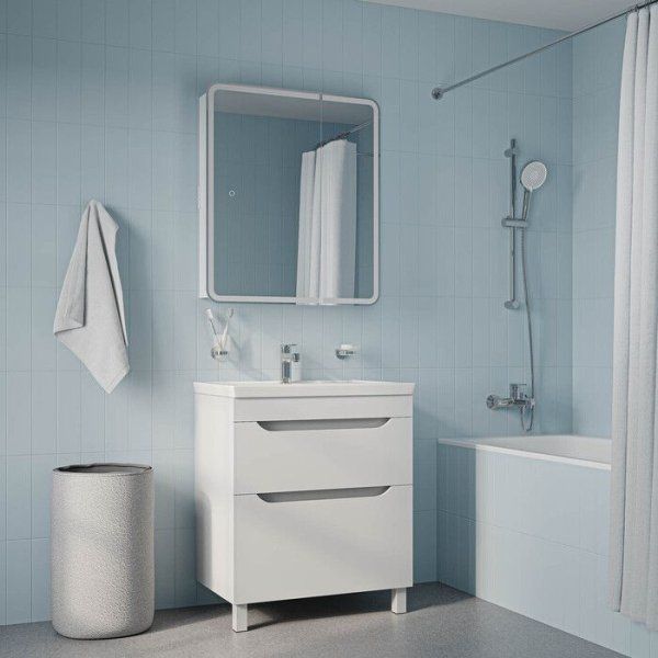 Тумба с умывальником, напольная, 70 см, белый, Sky, IDDIS, SKY70WFi95K подходит умыв. 4077000i28