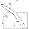 Смеситель на борт ванны Gappo G1103-8