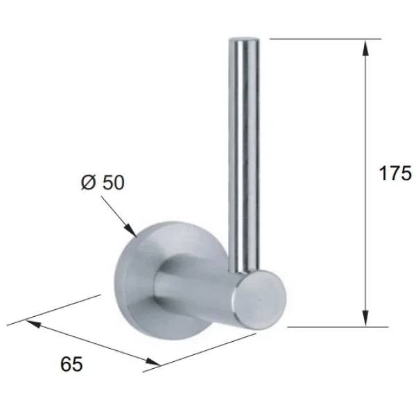 Держатель запасных рулонов Remer Minimal Inox MI62INOXCR