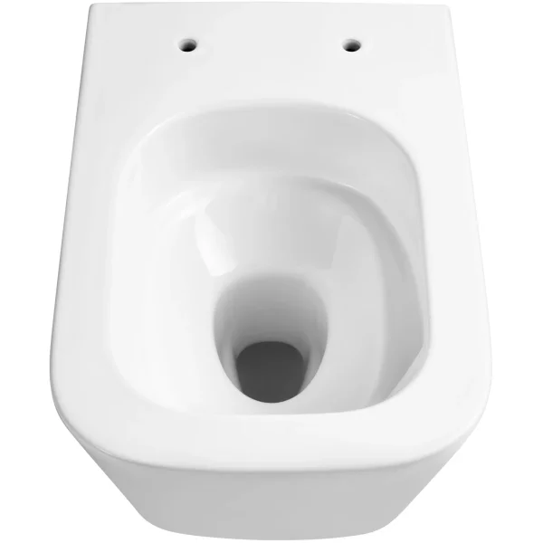 Унитаз подвесной Aquatek Либра AQ1505T-00 безободковый, торнадо, с сиденьем микролифт, белый