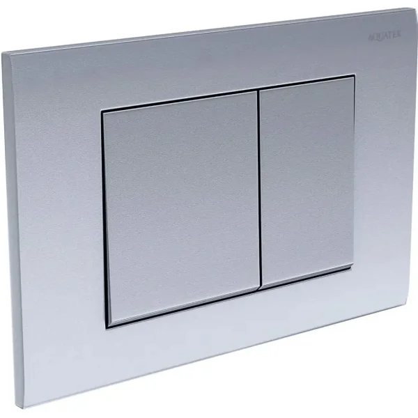 Кнопка смыва Aquatek PNS-0000003 для инсталляции, матовый хром