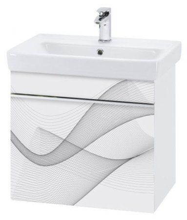 Тумба с раковиной Dreja Vision 60 wave