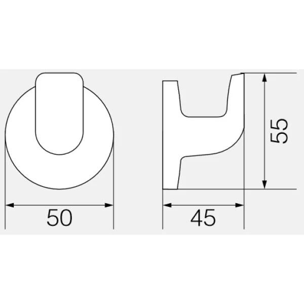 Крючок Veragio Oscar Cromo OSC-5231.CR для ванны, хром