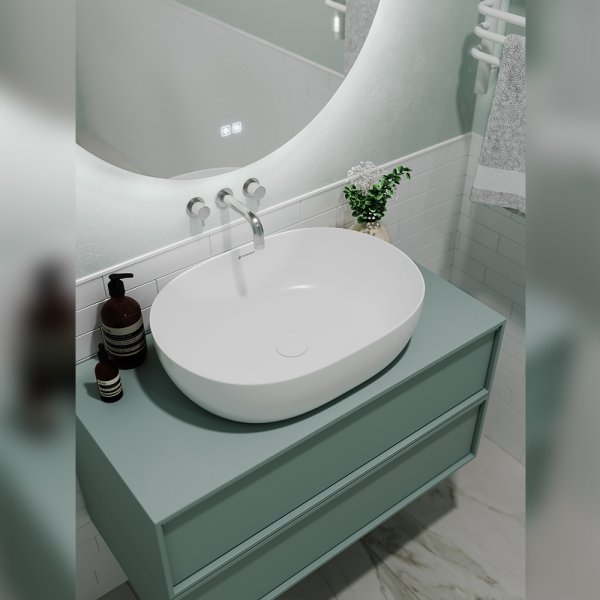 Раковина чаша Terminus Прато 03RN60x41x14W, белый