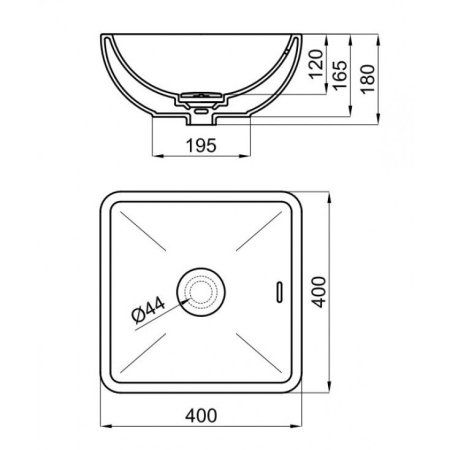 Раковина Noken Forma Square N399999660 40х40 белый матовый