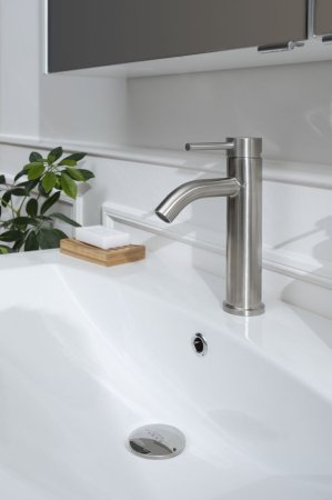 Смеситель Aquanet Steel AF210-10S для раковины, сталь