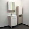 Шкаф-колонна COMFORTY "Клеон-40" белый/дуб дымчатый