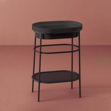 Консоль под раковину ArtCeram Fuori Scala ACA055 17 35х58 matt black