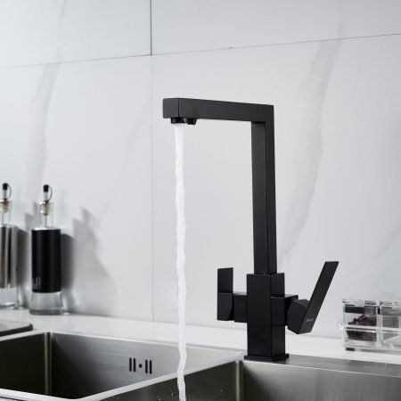 Смеситель для кухни Shevanik S1JR48QLH, Черный