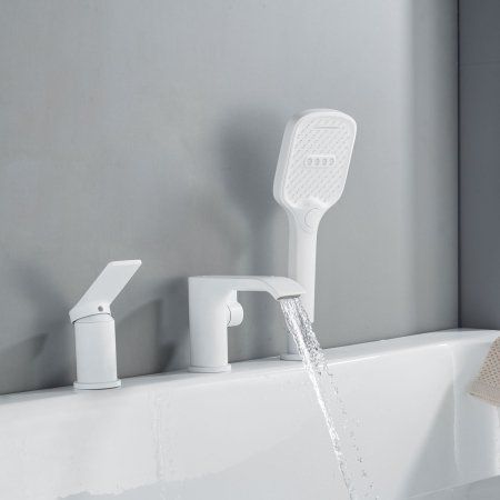 Смеситель для ванны Shevanik S4FS11UT2CMJ, Белый