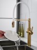 Смеситель для кухни Shevanik S478G, Золотой сатин