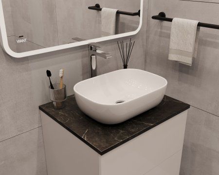 Столешница VIANT  "Classic" черный мрамор 60 (VCL60MRCH-STMDF)