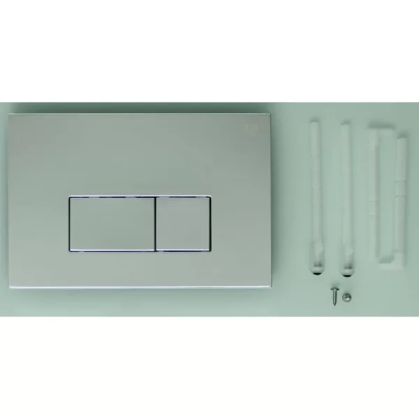 Кнопка смыва для инсталляции Vieir VRQ73-2 механическая хром -квадратные клавиши