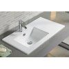 Тумба-умывальник COMFORTY "Бремен-90" дуб белый с раковиной COMFORTY 9090EL