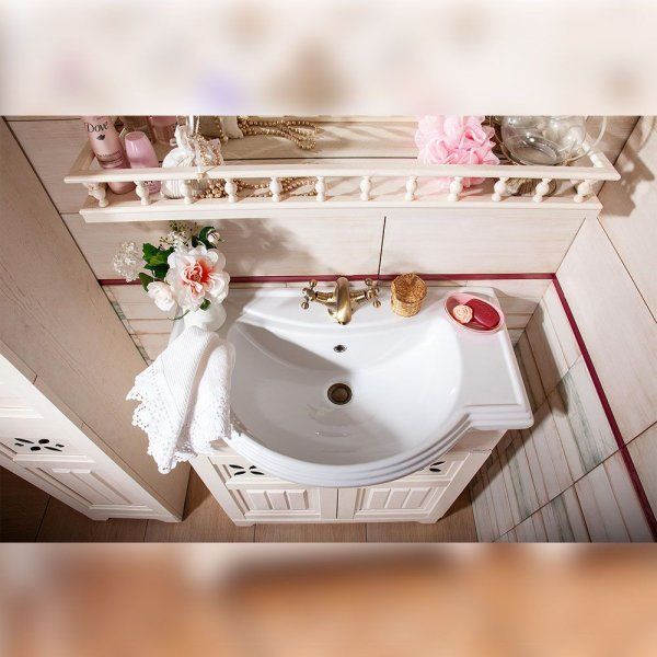 Комплект мебели для ванной Бриклаер КАНТРИ 80KP, бежевый