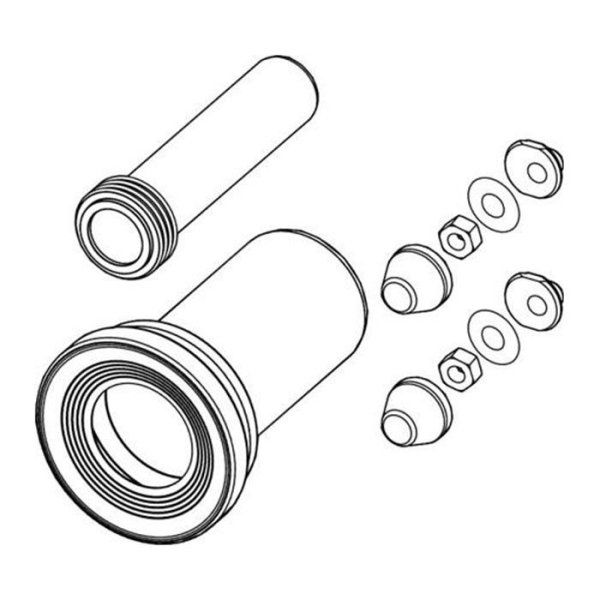 Комплект  патрубков Tece TECEprofil 9820305 40 см, для унитаза