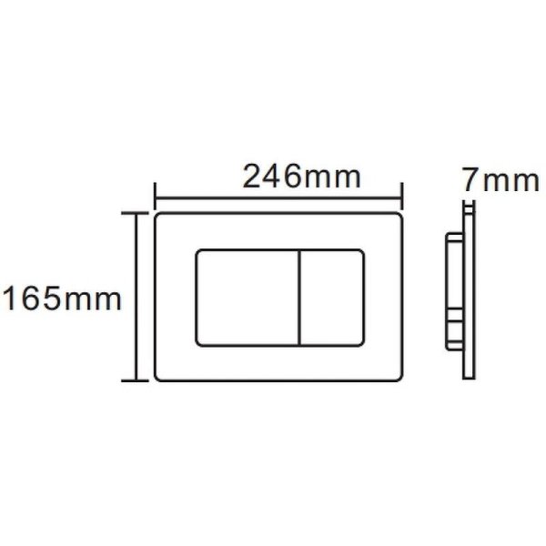 Кнопка смыва Cerutti SPA CR06BK стекло чёрное/хром