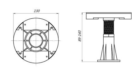 Ножки Grossman Strong GR-S8 для поддона