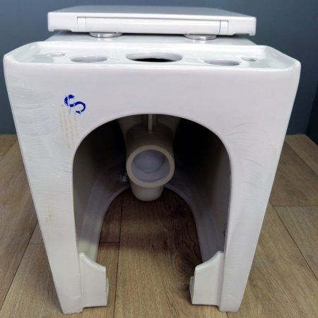 Унитаз напольный Teymi Solli безободковый, сиденье микролифт T40203