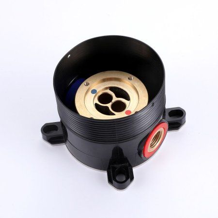 Смеситель ABBER Wasser Kreis AF8115B напольный для ванны, черный матовый