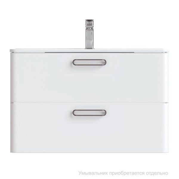 Тумба подвесная, белая, 80 см, Brick,  IDDIS, BRI80W0i95. Подходит умывальник: 0108000i28