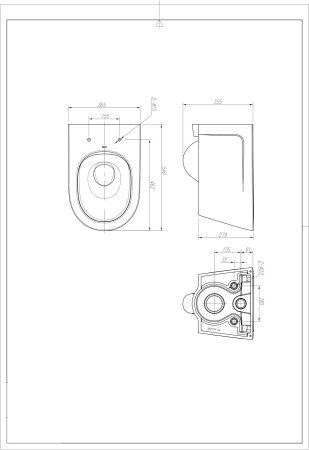 Унитаз подвесной AHB2170H / крышка PG017-ZPA
