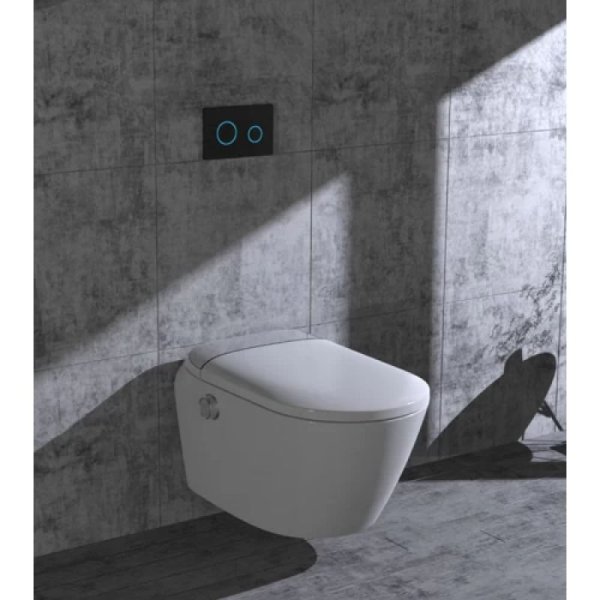 Умный унитаз SMARTFLOW безободковый с микролифтом SMF3017T-WH, белый