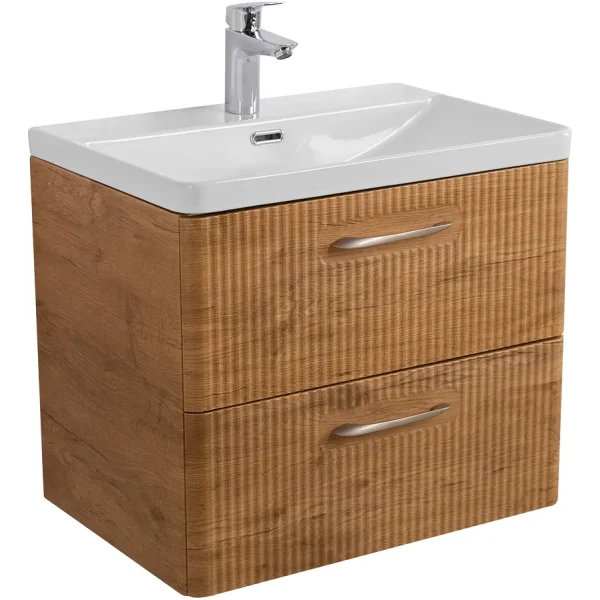 Тумба под раковину BelBagno Due DUE-600-2C-SO-RN-P 60,6 см, подвесная, Rovere Nature